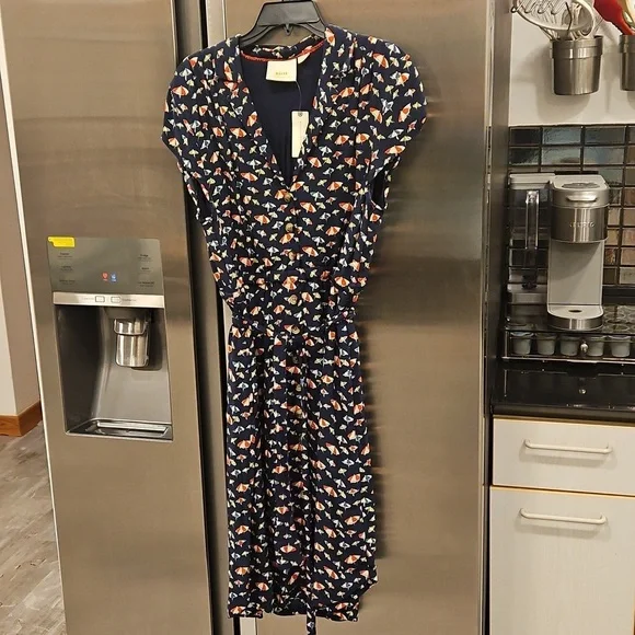 💕ANTHROPOLOGIE MAEVE💕 Catherine Shirtdress ~ Beach Umbrella Print 14 NWT - Picture 11 of 16